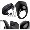 1973-up Sportster Dyna XL 883 1200 FX Headlight Fairing Light Cover Black Generic