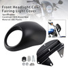 1973-up Sportster Dyna XL 883 1200 FX Headlight Fairing Light Cover Matte Black Generic