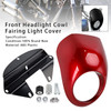 1973-up Sportster Dyna XL 883 1200 FX Headlight Fairing Light Cover Red Generic