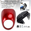 1973-up Sportster Dyna XL 883 1200 FX Headlight Fairing Light Cover Red Generic
