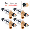 1988-1989 Mazda 626 DX LX 4Pcs Fuel Injector 195500-1280 Generic