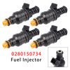 1985-1995 Volvo 240 244 245 740 745 940 4Pcs Fuel Injector 0280150734 Generic