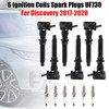 2014-2016 Land Rover LR4 V6 3.0L GAS 6 Ignition Coils Spark Plugs UF730 Generic