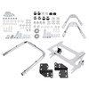 1996-2008 Touring Road King, FLHT, FLHX Detachable Two Up Tour Pack Mounting Rack Chrome Generic
