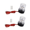 2.7W LED Navigation Signal Light Anchor Vessel Round Lamp Boat Yacht IP66 2Pcs