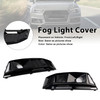 2016-2019 Audi A4 B9 S4 2PCS Black Front Bumper Foglight Grille Generic