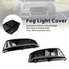 2016-2016 Audi A4 B9 S4 2PCS Black Chrome Front Bumper Foglight Grille Generic