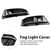 2016-2016 Audi A4 B9 S4 2PCS Black Chrome Front Bumper Foglight Grille Generic