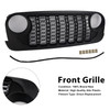 2007-2018 Jeep Wrangler JK JKU Unlimited 2 & 4 Door Front Bumper Grille Black Generic