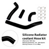 2021-2025 Honda CRF450R/ RX/ RWE Silicone Radiator coolant Hose kit Black Generic