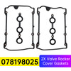 1996-2005 Audi A6 A8 2X Valve Rocker Cover Gaskets 078198025 Generic