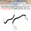 2009-2013 BMW 3 Series Inlet Outlet Engine Oil Cooler Lines Kit 17227567208 Generic