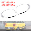 2014-2020 Fiat 500L Left+Right Rear Taillight Lamp Trim Ring 68235995AA Generic