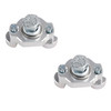 2016-2026 CFMoto CForce 2 Pack Aluminum Quick Attach Accessory Anchor Mounts Kit Silver Generic