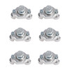 2016-2026 CFMoto CForce 6 Pack Aluminum Quick Attach Accessory Anchor Mounts Kit Silver Generic