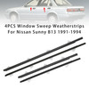 1991-1994 Nissan Sunny B13 4PCS Window Sweep Weatherstrips Generic