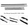 1991-1994 Nissan Sunny B13 4PCS Window Sweep Weatherstrips Generic