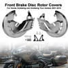 2001-2014 Honda Goldwing GL1800 Front Brake Disc Rotor Covers Chrome Generic