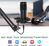 BM800 USB Condenser Microphone for PC Studio Microphone Kit Podcasting Recording