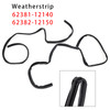 1983-1987 Toyota AE86 Corolla 2-Door Front Roof Side Rail Weatherstrip Left+Right Set 62381-12140 Generic