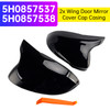 2020-2024 Volkswagen VW Golf 8 MK8 VIII 8R R GTI GTE GTD 2x Wing Door Mirror Cover Cap Casing Gloss Black Generic