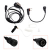 102B Transparent Air Tube Earphone A24 Conversion Line For ICOM A25CE A25N A24