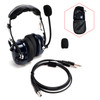 Pilot Noise-Cancelling Headset with 6.3/5.2mm GA Plugs Universal for Aircraft