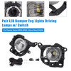 2021-2024 Toyota Venza 4-Door Sport Utility Pair LED Bumper Fog Lights Driving Lamps w/ Switch TO1038271 Generic
