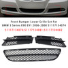 2006-2008 BMW 3 Series E90 E91 Front Bumper Lower Grille Set 51117134074 Generic