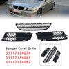 2006-2008 BMW 3 Series E90 E91 Front Bumper Lower Grille Set 51117134074 Generic