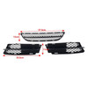 2006-2008 BMW 3 Series E90 E91 Front Bumper Lower Grille Set 51117134074 Generic