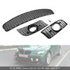 Front Bumper Lower Grille Set For BMW 3 Series E90 E92 E93 M3 Style 2009-2011
