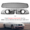 Front Bumper Lower Grille Set For BMW 3 Series E90 E92 E93 M3 Style 2009-2011