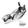 2024-2026 Scrambler 400 X/XC Aluminum Sump Guard Skid Bash Plate Silver Generic