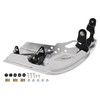 2024-2026 Scrambler 400 X/XC Aluminum Sump Guard Skid Bash Plate Silver Generic