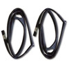 1998-2005 Nissan Frontier 2PCS Door Glass Run Rubbers 80331-2S400+80330-2S400 Generic