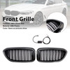 2017-2020 BMW 5 Series G30 G31 Double Slat Front Kidney Grille Gloss Black Generic