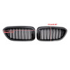 2017-2020 BMW 5 Series G30 G31 Double Slat Front Kidney Grille Gloss Black Generic