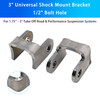 3" Universal Shock Mount Bracket 1/2" Bolt Hole For 1.75"–3" Performance Suspension