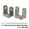 3" Universal Shock Mount Bracket 1/2" Bolt Hole For 1.75"–3" Performance Suspension