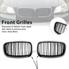2007-2014 BMW X5 X6 Front Bumper Kidney Grille Gloss Black Generic