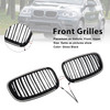 2007-2014 BMW X5 X6 Front Bumper Kidney Grille Gloss Black Generic