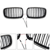 2007-2014 BMW X5 X6 Front Bumper Kidney Grille Gloss Black Generic