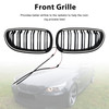 2004-2009 BMW E60 E61 520i 530i 2PCS Glossy Black Front Sport Kidney Grille Generic