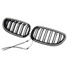 2004-2009 BMW E60 E61 520i 530i 2PCS Glossy Black Front Sport Kidney Grille Generic