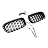 2015-2017 BMW 1 Series F20 F21 Double Line Front Kidney Grille Gloss Black Generic