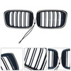 2018-2021 BMW X3 X4 Front Kidney Mesh Grille Gloss Black Generic