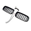 2013-2018 BMW X5/X6 F15/F16 Double Slat Front Bumper Kidney Grille Gloss Black Generic