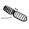 2020-2025 BMW 6 Series G32 Double Slat Black Front Kidney Grille Generic