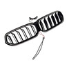 2020-2025 BMW 6 Series G32 Double Slat Black Front Kidney Grille Generic